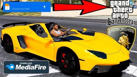 How to install Lamborghini Aventador J MOD in GTA San Andreas android||GRAFFITI GAMING