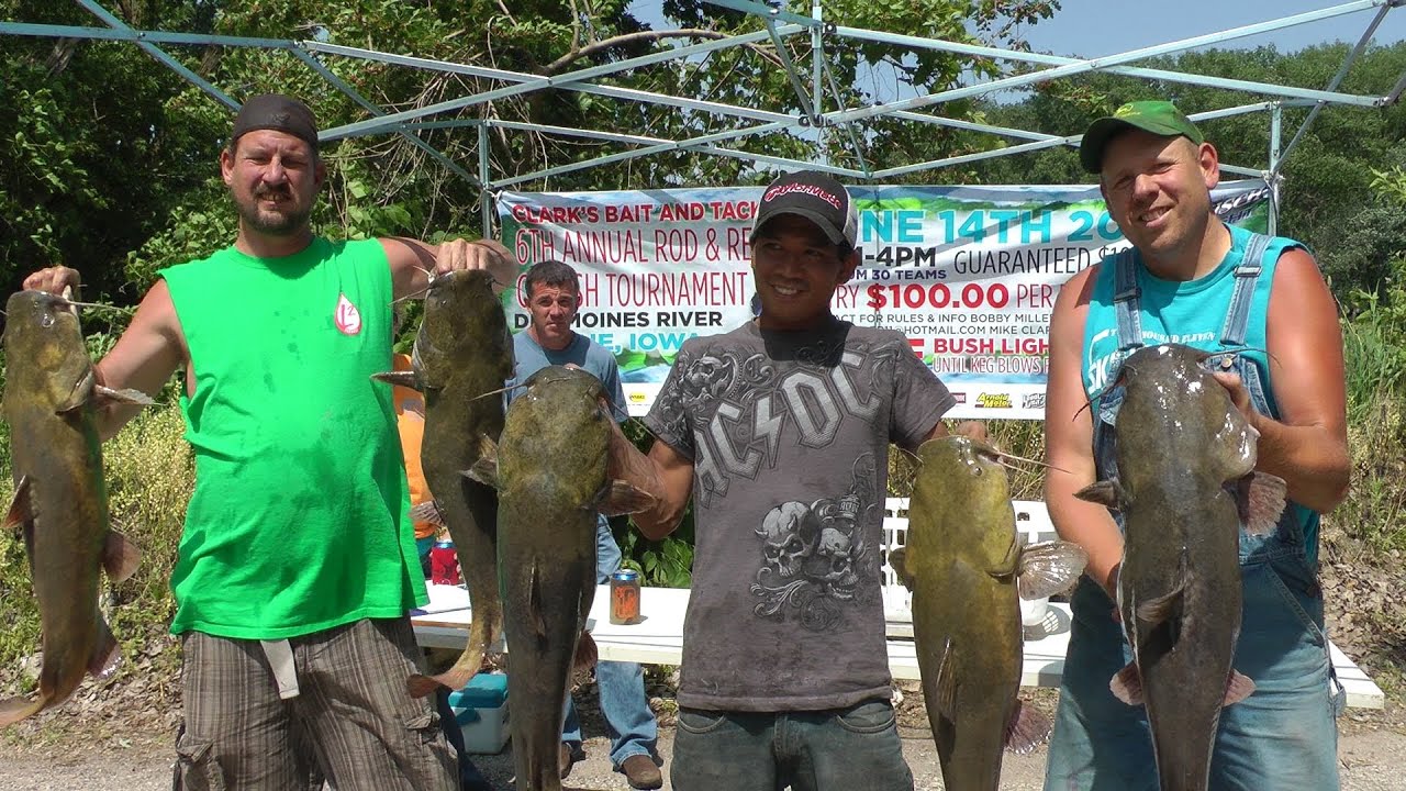 Huge catfish win Clark's Bait, Des Moines river fishing tournament