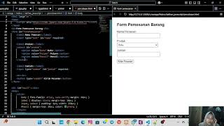 Praktikum Java script membuat form pemesanan barang sederhana menggunakan jQuery
