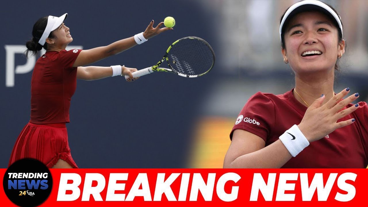 Aussie Open champ Keys crashes out to Philippines teen Eala - YouTube