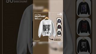Modern Sweatshirt Advertisement Design 🔥| Clothing Brand Poster | Day 8/100#shorts#posterdesign#logo