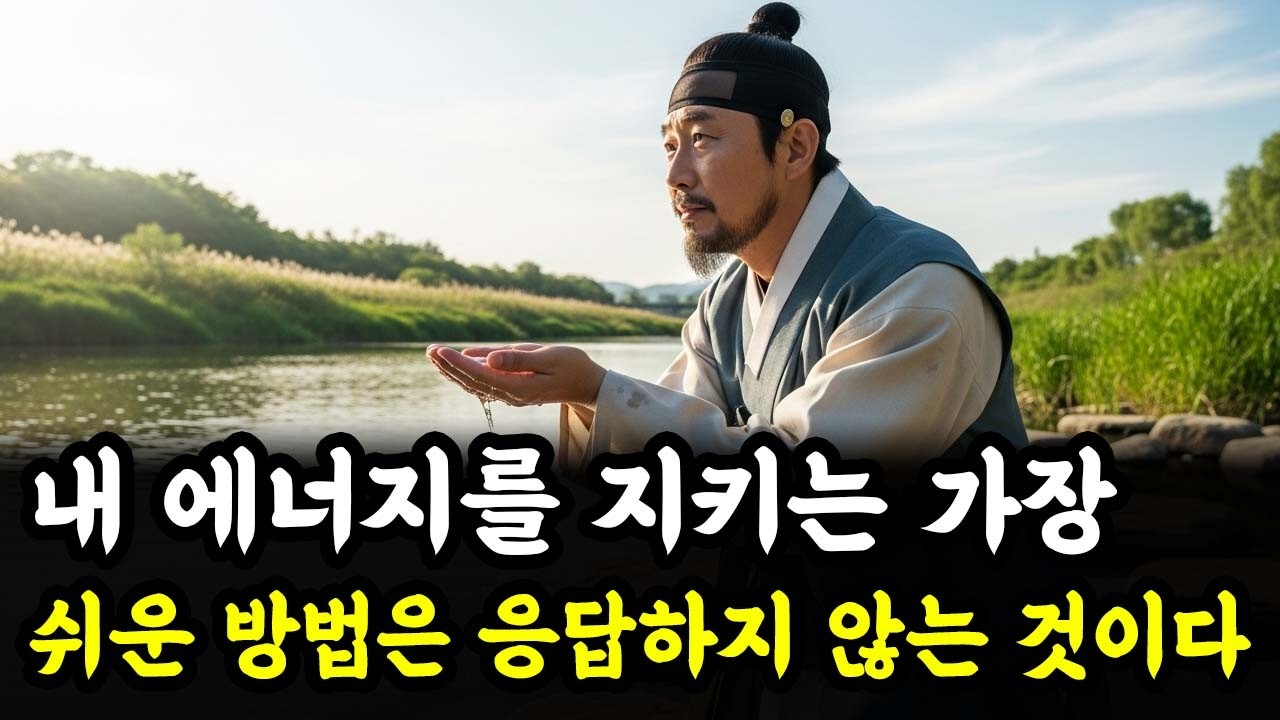 내 에너지를 지키는 가장 쉬운 방법은 응답하지 않는 것이다 | 인생 철학 | 고인의 가르침