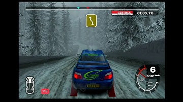 PS2 XLink Kai | Colin McRae Rally 2005 | Suecia - Etapa 1- Nieve