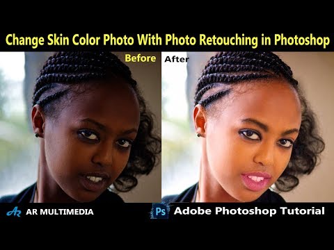 Photoshop Tutorial: Change Skin Color from Dark to Light & Best Photo Retouching Technique 