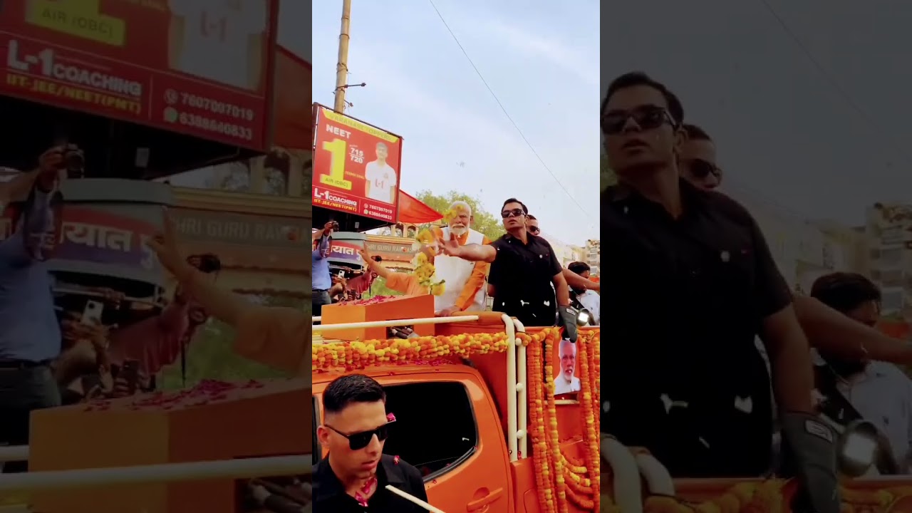 Tiger Ka Hukum 🐯 || Varanasi Road Show || BJP || MODI || 