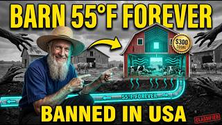 $300 Trench Keeps Any Barn 55°F Forever — The Amish Fix Banned in USA