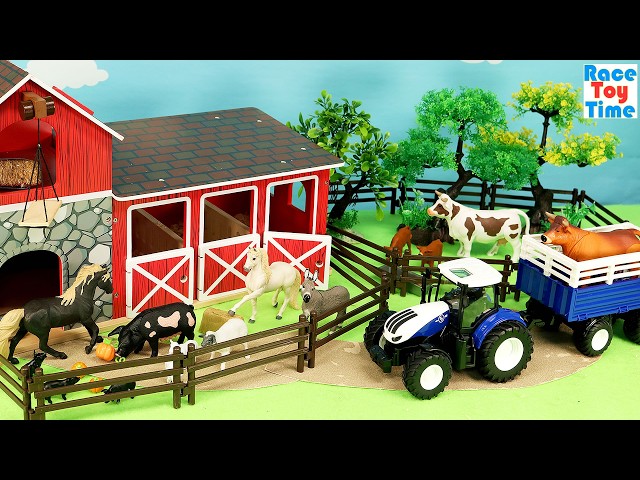 Big Country Tractor with Trailer Playset with Farm Animals - Videos For ...