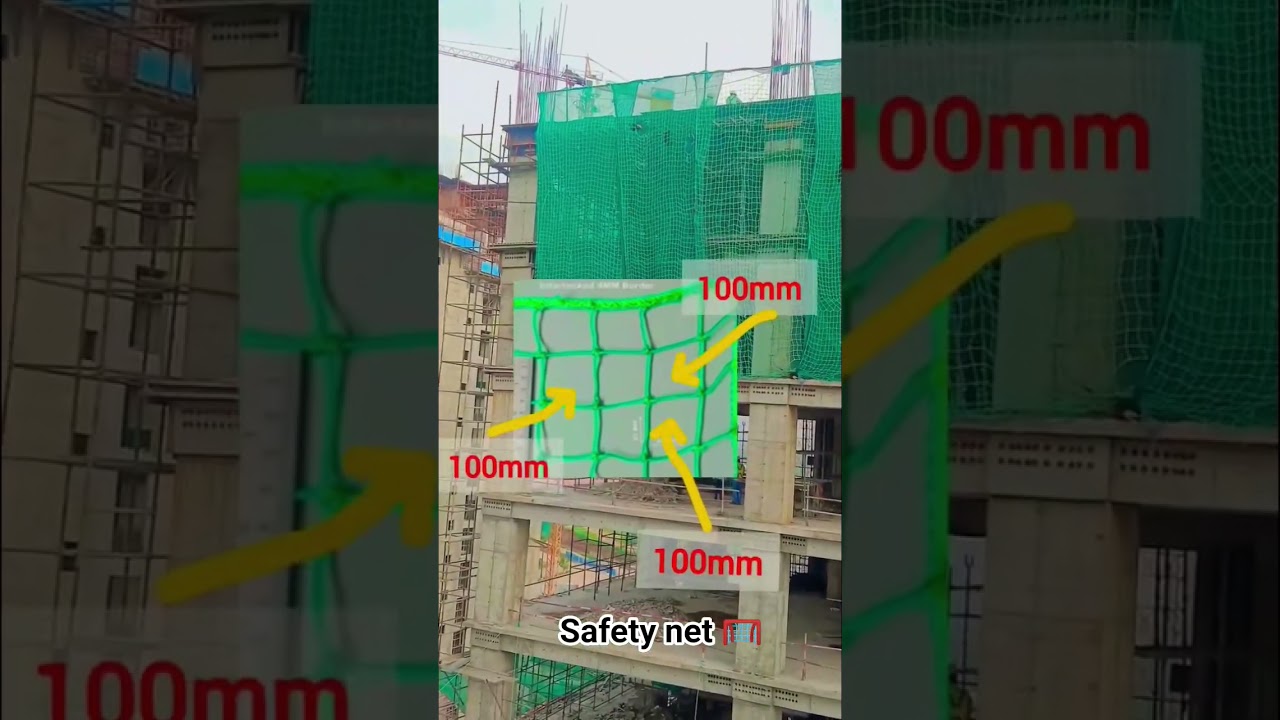 Fall protection system safety net 🥅 