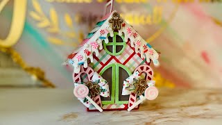 Tutorial! 3D Gift Box House Die from Scrapdiva Designs @ScrapDiva29