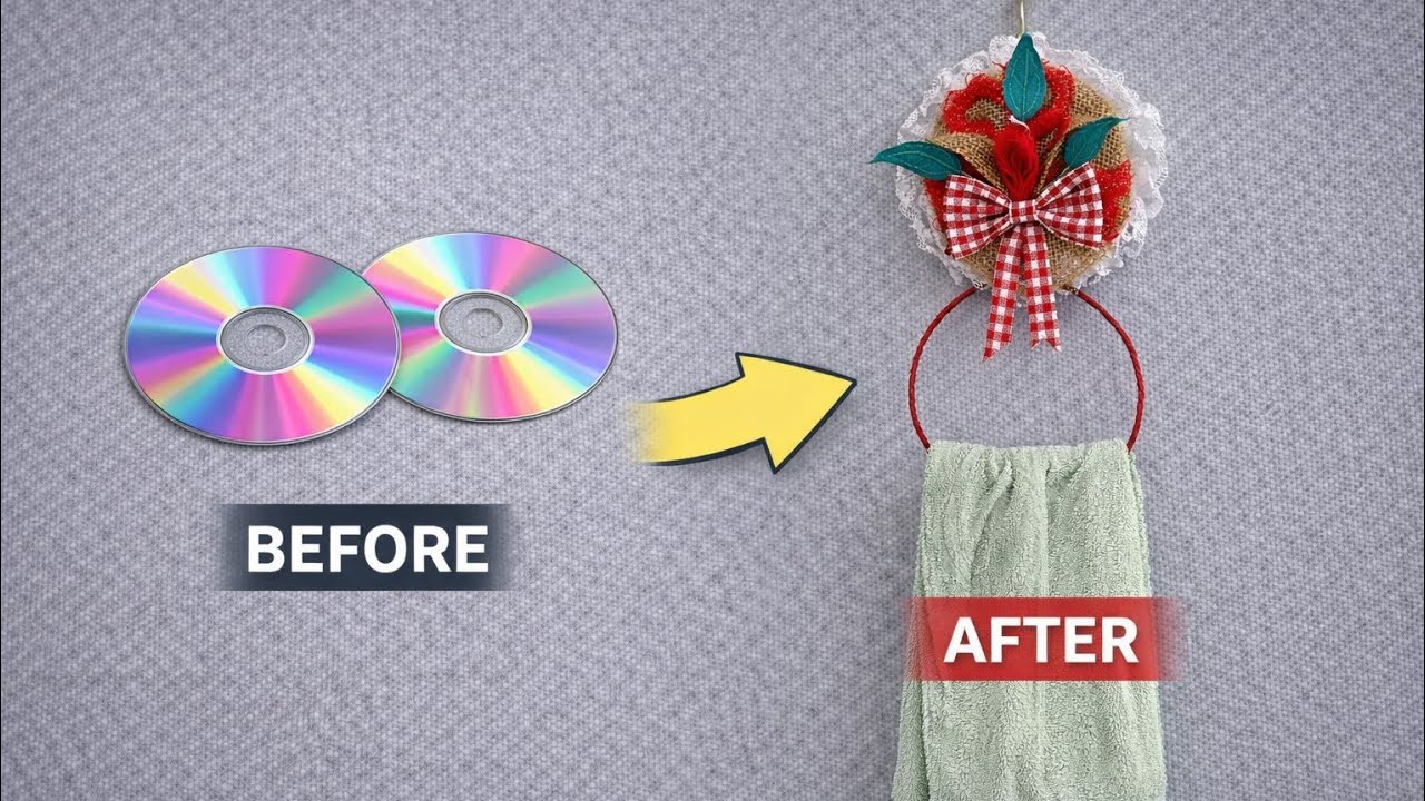 Turn Old CDs Into Luxury Wall Decor ✨ | Easy DIY