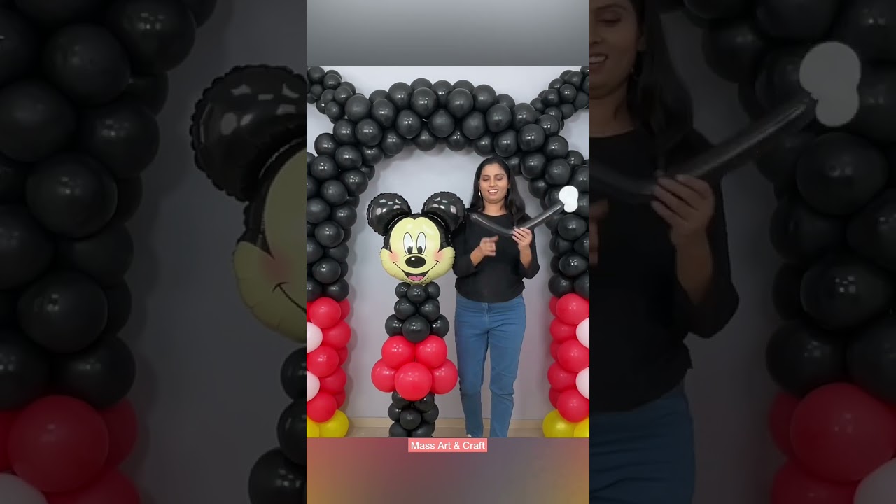 Micky mouse Balloon Decoration…