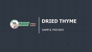 Dried Thyme | Sample Preview