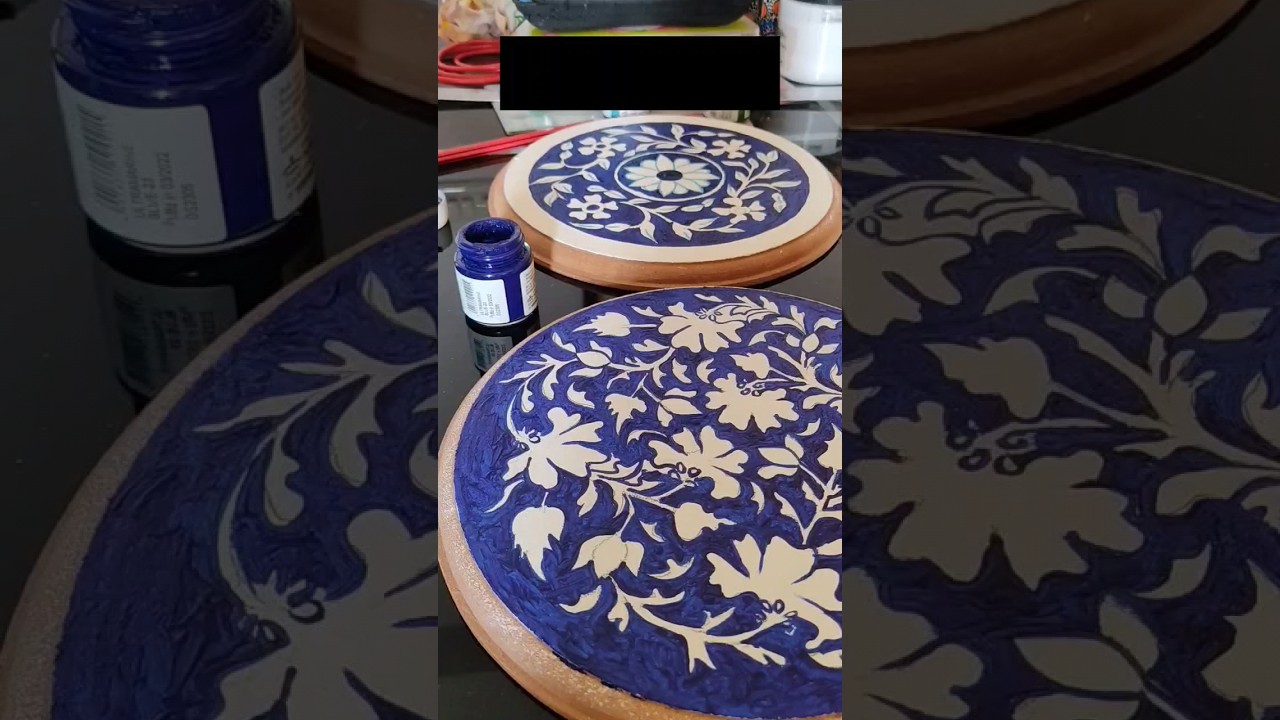 Handmade Jaipur blue pottery painting ideas 