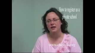 How to register as a private school.