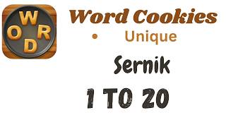 Word Cookies Sernik Answers [1 to 20 Levels] | Under Unique Category Net Worth