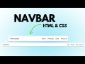 How to Create Navbar in HTML and CSS [Beginners]