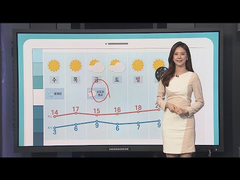 [날씨클릭] 내륙 아침까지 봄비…비 그치면 때 늦은 꽃샘추위 / 연합뉴스TV (YonhapnewsTV)