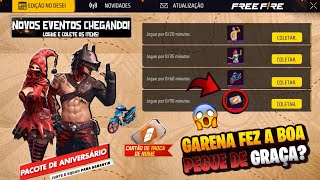 CORREE!! PEGUE O TROCA DE NICK GRÁTIS, 3 SKINS PARA TODOS, LOJA MISTERIOSA E ATUALIZAÇÃO - FREE FIRE