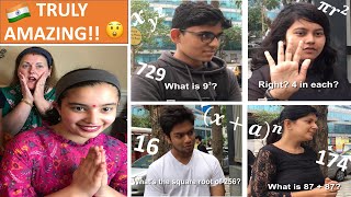 Are Indians Really Good At Math? / Americans Reaction