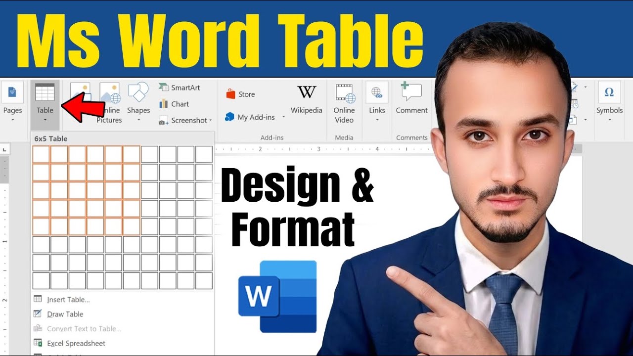 Sample Table Format In Word How To Create & Format Table in MS Word | Complete Guide - YouTube