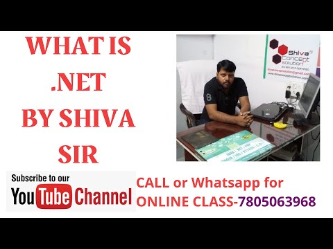 .NET Introduction By Shiva Sir, What is .NET, Difference between C# and .NET