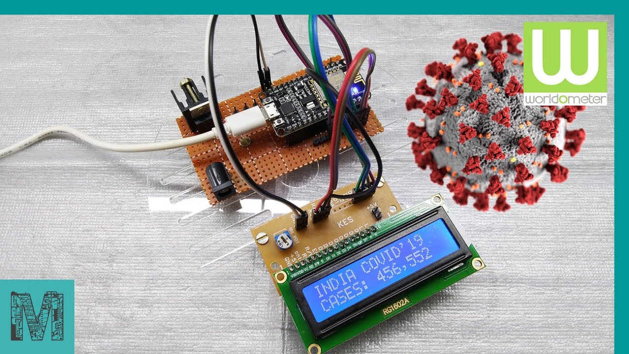 COVID 19 LIVE Data Tracker INDIA ESP8266 MUFA TECH SOLUTIONS 