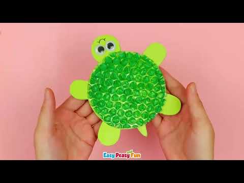 Bubble Wrap Turtle Super Simple Craft
