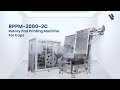 High Speed Rotary Pad Printing Machine RPPM-2000-2C for beverage caps