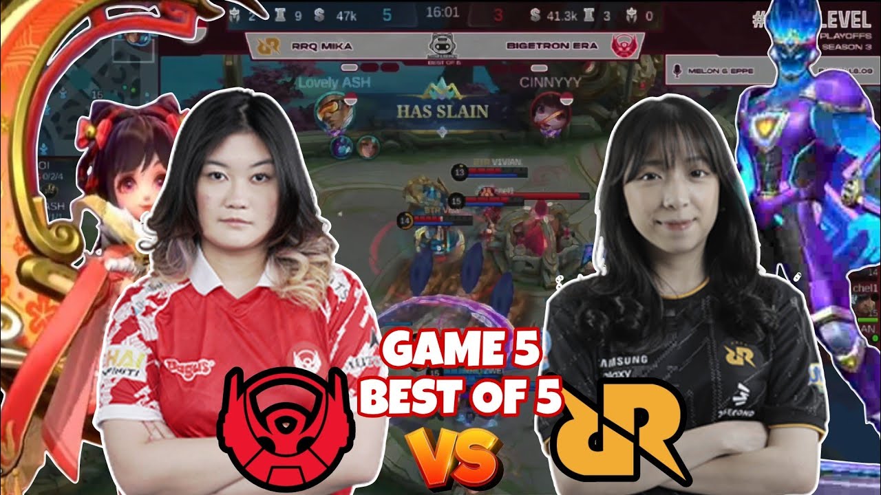 BTR ERA vs RRQ MIKA  | GAME 5 | Playoff day 2 | Unipin Ladies Series S3