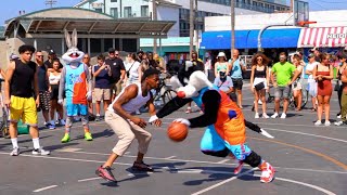 Bugs Bunnysylvester 2V2 Basketball At Venice Beach Space Jam Irl