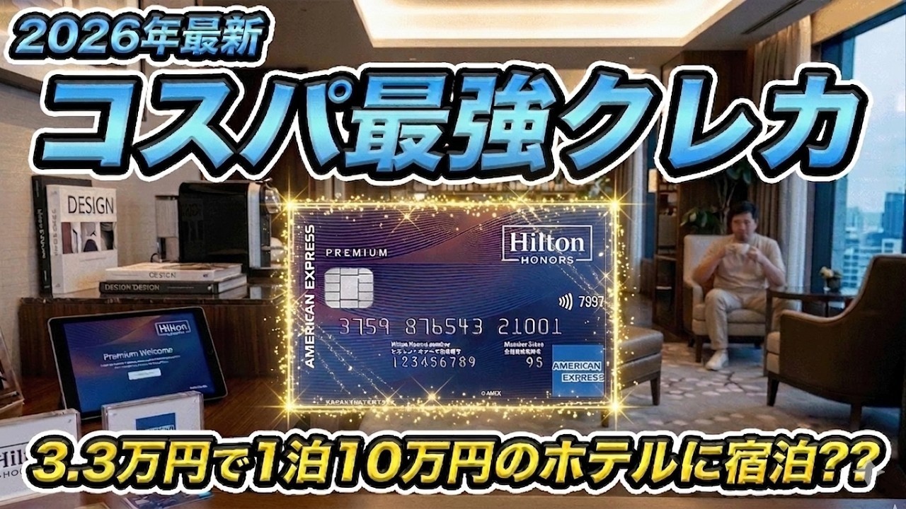 【2026年最新】ヒルトンアメックスのクレジットカードが最強?!ヒルトン・オナーズ アメリカン・エキスプレス⁠®・プレミアム・カード
