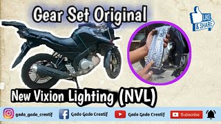 Cara Mengganti GEAR SET ORIGINAL New Vixion (NVL)