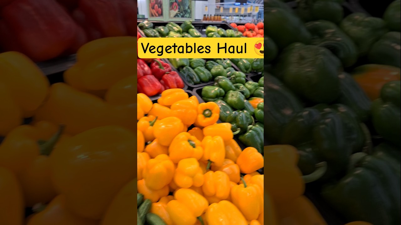 Taazi sabziyan = healthy ghar 💚Supermarket se fresh vegetable shopping 🛒🥕 