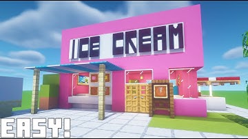 Minecraft Tutorial: How To Make An Ice Cream Shop