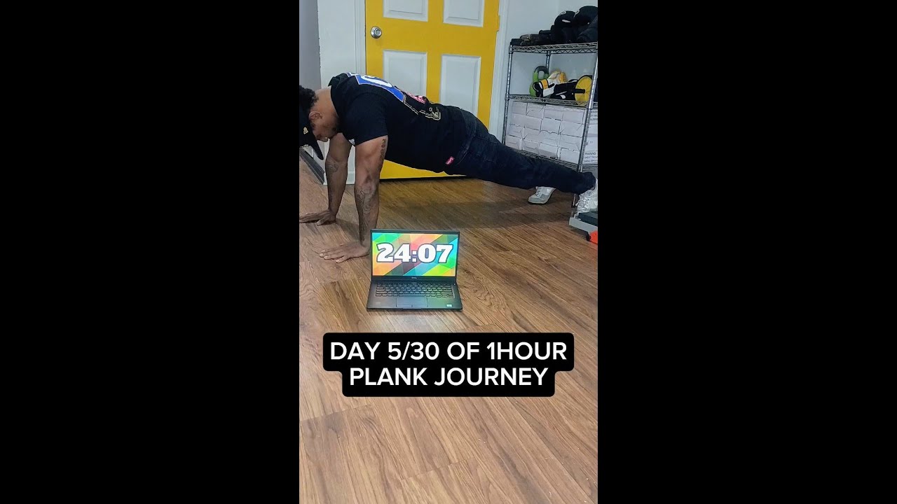 DAY 5/30 — 1 Hour Plank Journey Begins 🔥 - YouTube
