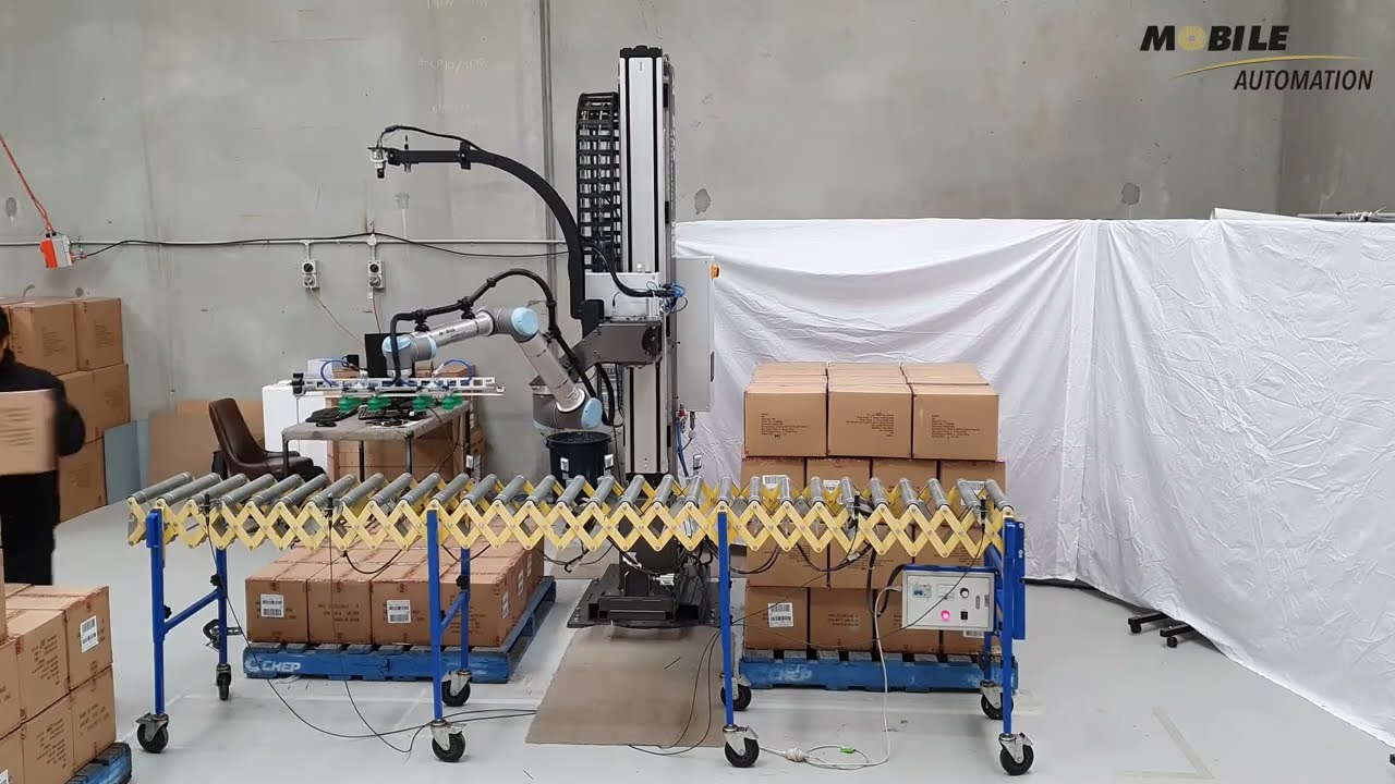 Collaborative Robot Depalletising Solution System Validation & Trials Universal Robot UR10