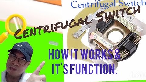 Centrifugal Switch/ how it works & function.#starting ,#capacitor ,#accircuit