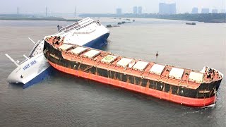 SHIP & BOAT CRASH COMPILATION 2023 - SHIP IN STORM 2023 - BEST SHIP LAUNCH - SHIP CRASHING 2023