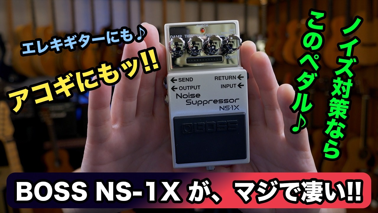 BOSS NS-1X!! How Naturally Can It Remove Noise from Electric and