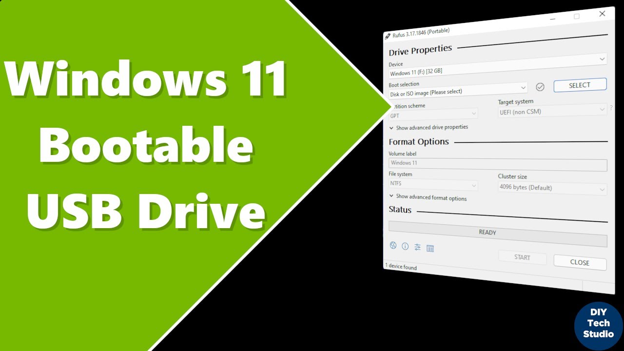 Rufus Tutorial 2021 | How to create a Windows 11 bootable USB drive ...