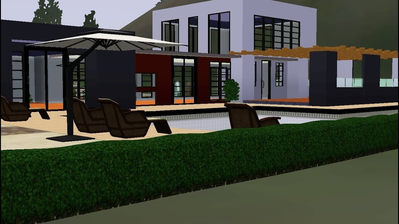 Ultra-modern house building - Sims 3 [HD]