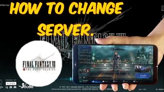 how to change server in Final Fantasy VII The First Soldier on mobile screenshot 5
