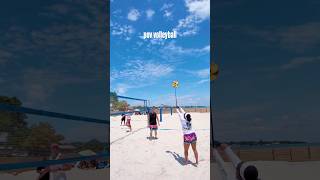 HUGE POINT😱🔥 #volleyball #beachvolleyball #pov #usa #unitedstates