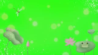 HD FROG SWAMP OVERLAY GREEN SCREEN