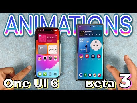 One UI 6 Beta 3 vs iOS 17 Improved Animations!