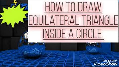 📏📐How to draw equilateral triangle inside a circle ?📏📐||Maths garden