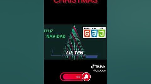 Arbolito  #navidad con #HTML, #CSS y #JAVASCRIPT Feliz Navidad LIL TEN