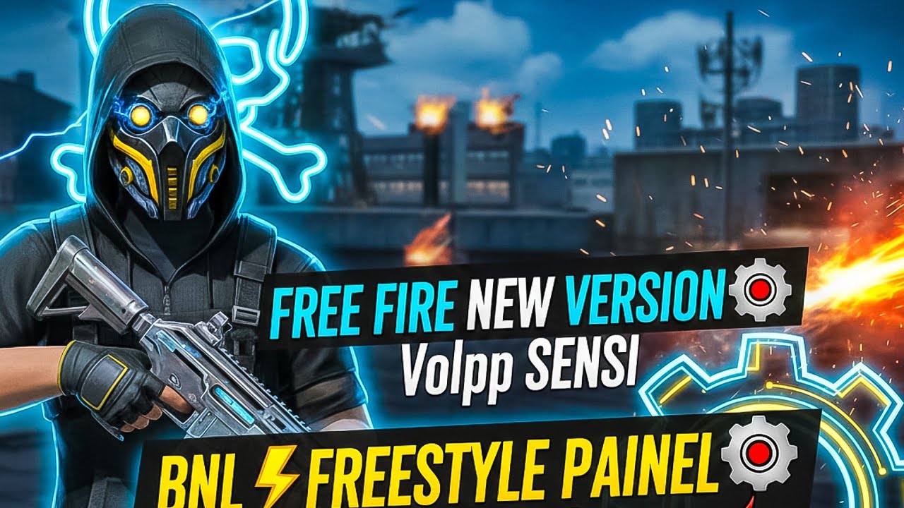 FREE FIRE NEW💣VERSION⚙️Volpp SENSI🎯 BNL ⚡FREESTYLE PAINEL⚙️ SETTING☠️NO RECOIL👹SENSI HOW TO USE PAID
