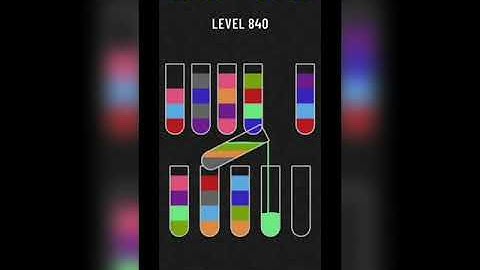 Water sort puzzle level 840