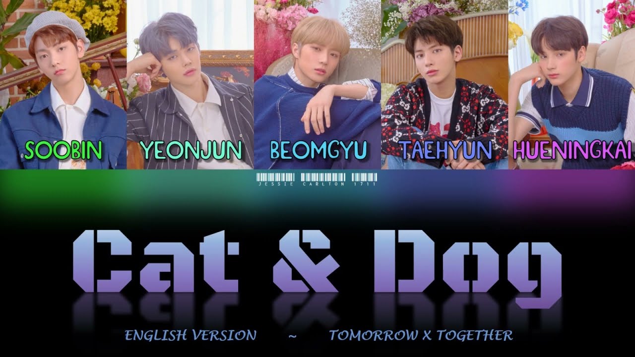 [Color Coded Lyrics] TOMORROW X TOGETHER - Cat & Dog (English Version)